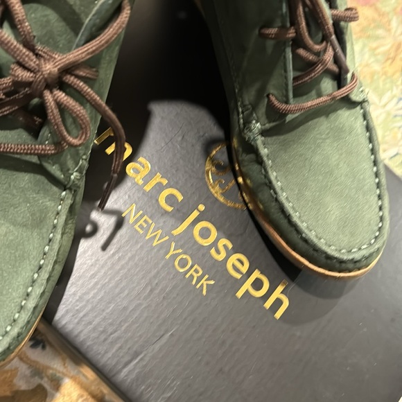 Marc Joseph Forest Green boys suede zip up boots - Picture 5 of 5